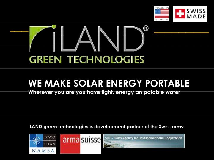 we make solar energy portable