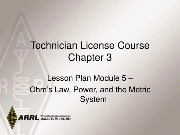 technician license course