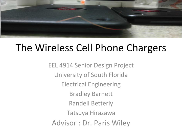 the wireless cell phone chargers