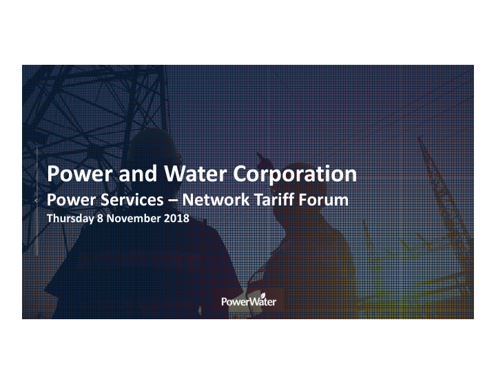 power and water corporation