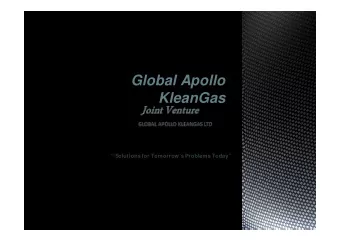 Global Apollo  KleanGas   Solutions for Tomorrows Problems Today  THE GLOBAL APOLLO