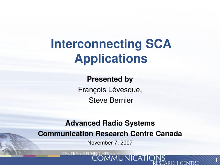 interconnecting sca
