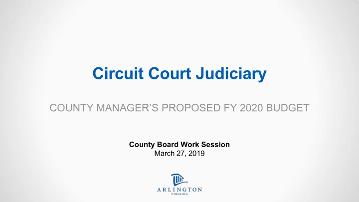 circuit court judiciary