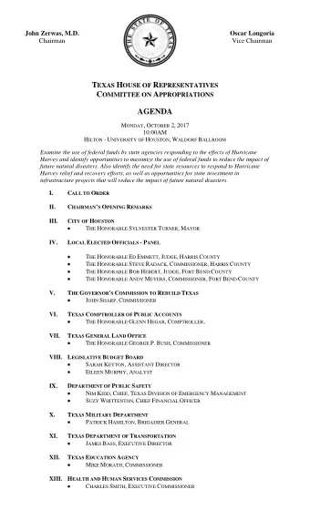 zyxwvutsrqponmlkjihgfedcbaZYXWVUTSRQPONMLKJIHGFEDCBA T EXAS H OUSE OF R EPRESENTATIVES C OMMITTEE