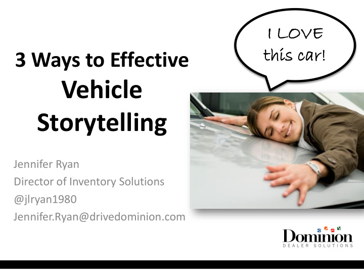 vehicle storytelling