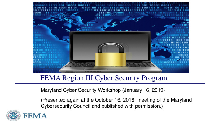 fema region iii cyber security program
