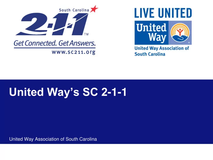 united way s sc 2 1 1