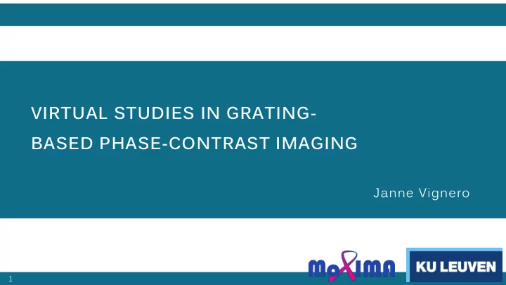 virtual studies in grating
