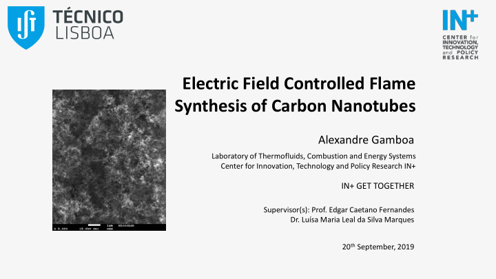 electric field controlled flame synthesis of carbon