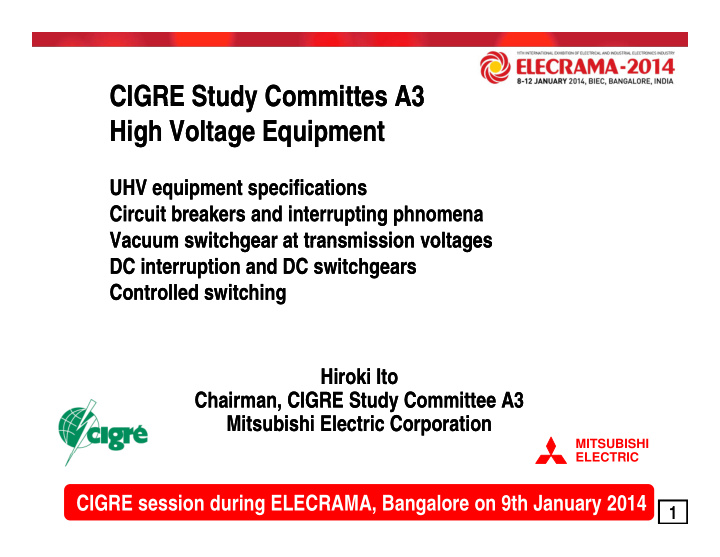 cigre study committes a3 cigre study committes a3 cigre