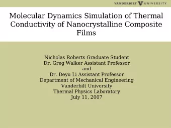 Molecular Dynamics Simulation of Thermal  Conductivity of Nanocrystalline Composite  Films
