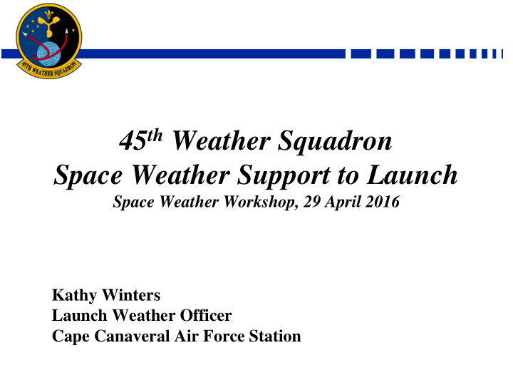 45 th weather squadron