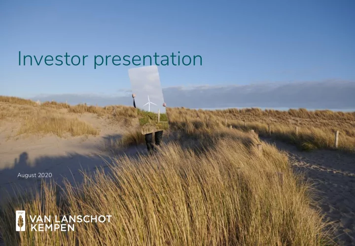 investor presentation