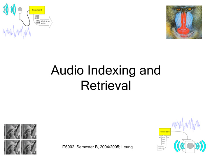 audio indexing and retrieval