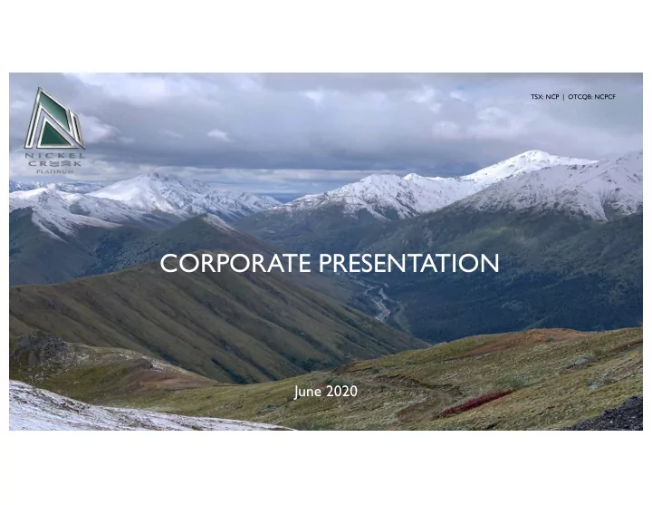 corporate presentation
