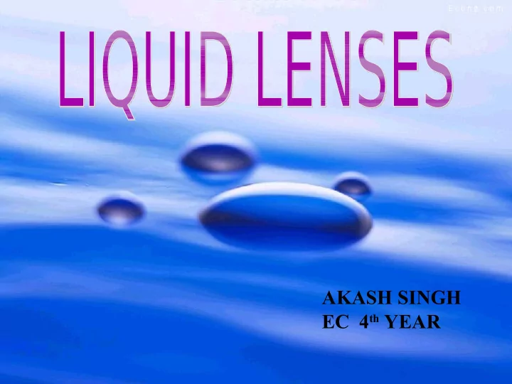 akash singh ec 4 th year lens