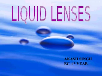 AKASH SINGH EC  4 th YEAR  LENS  A lens may be defined as a piece of glass,  plastic or any
