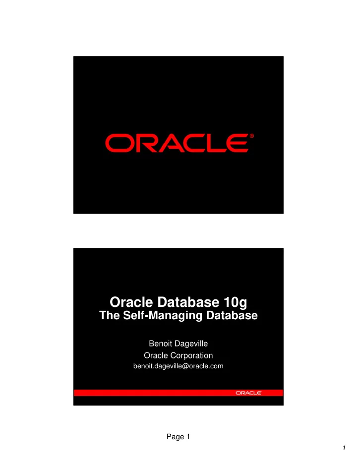 oracle database 10g