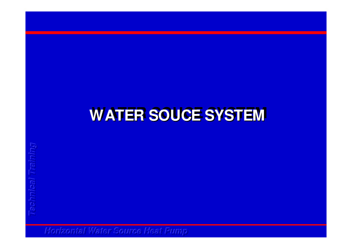 water souce system water souce system water souce system