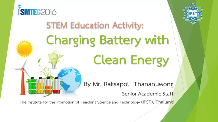 charging battery with