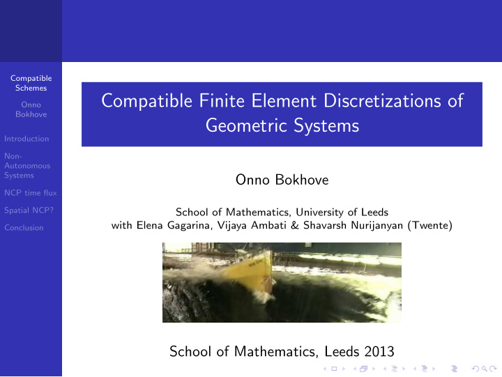 compatible finite element discretizations of