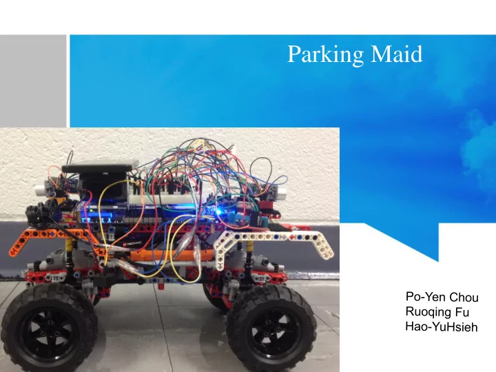 parking maid overview and objectives to design a smart