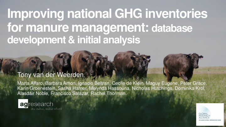 improving national ghg inventories