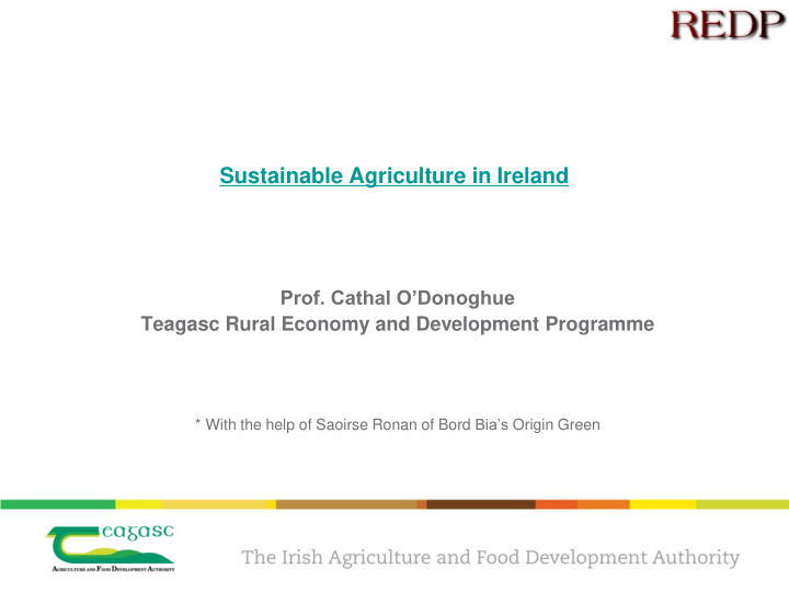 sustainable agriculture in ireland
