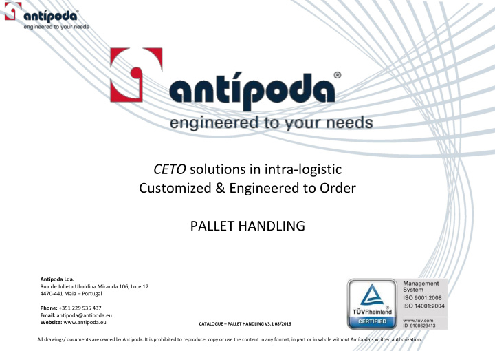 ceto solutions in intra logistic customized engineered to
