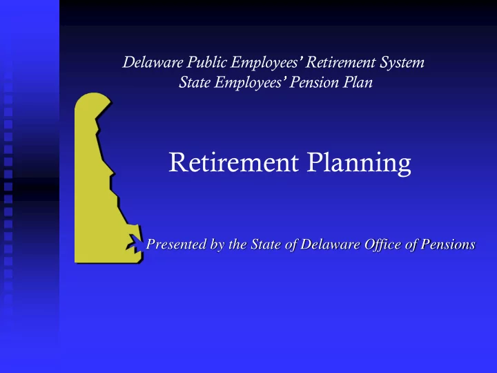 retirement planning