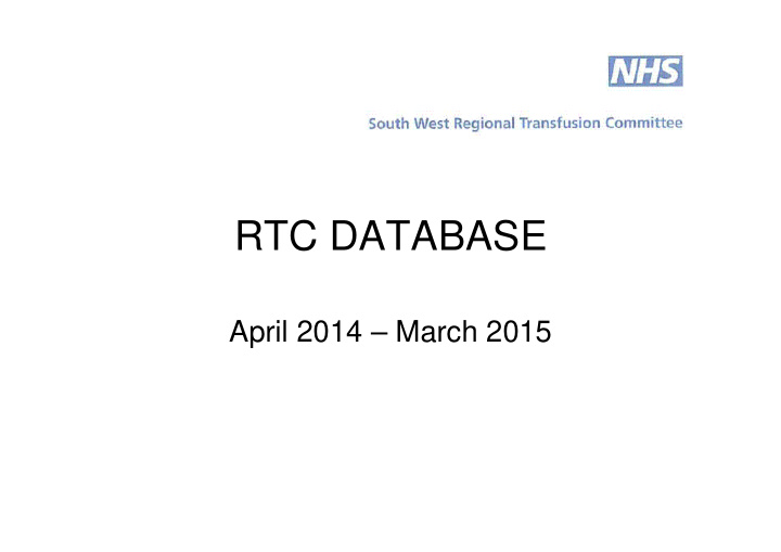 rtc database