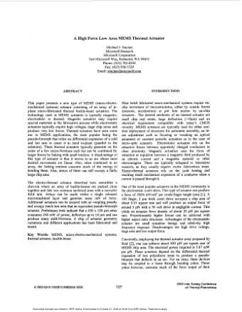 a force of .0059 nN/volt2 per comb-finger height (ym)