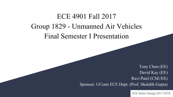 ece 4901 fall 2017 group 1829 unmanned air vehicles final