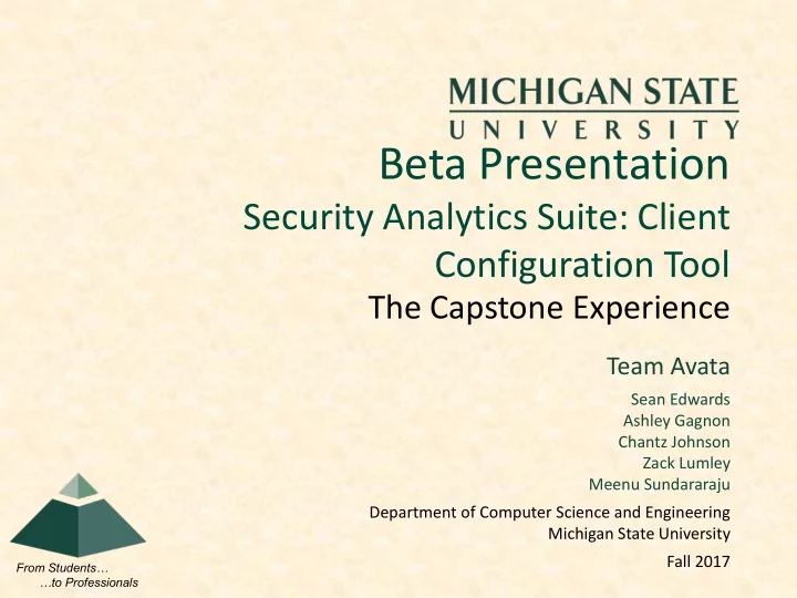 beta presentation