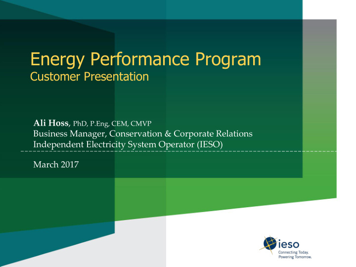 energy performance program