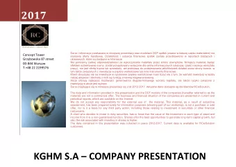 2017 RCieSolution  above digit Dane i informacje przekazane w niniejszej prezentacji oraz