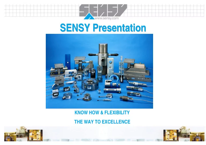 sensy presentation sensy presentation
