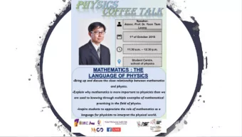 The laws of the  To understand the laws that govern our  Nature are  physical universe  The