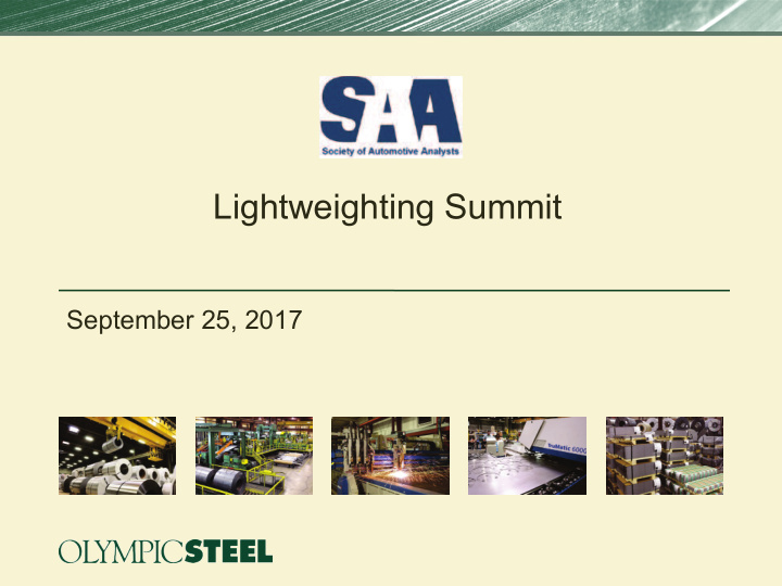 lightweighting summit