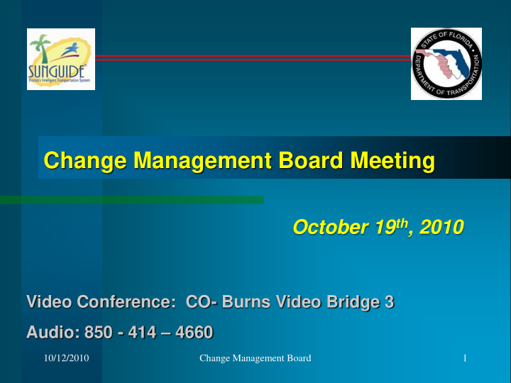 change management board meeting