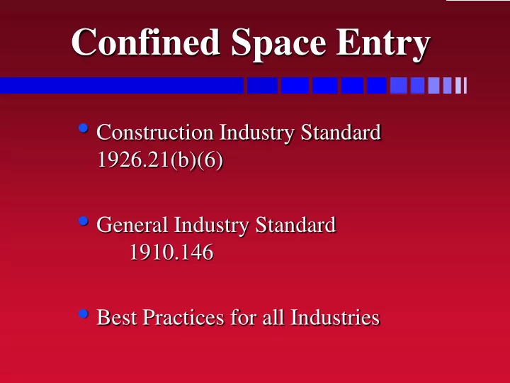 confined space entry