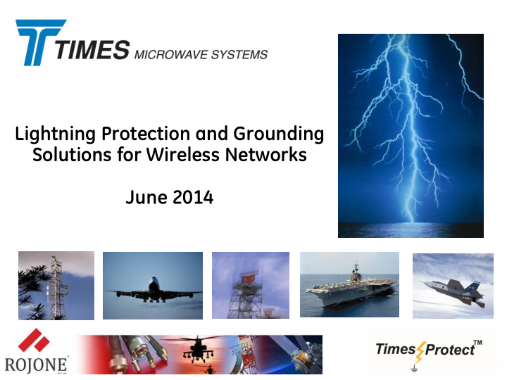 lightning protection and grounding solutions for wireless