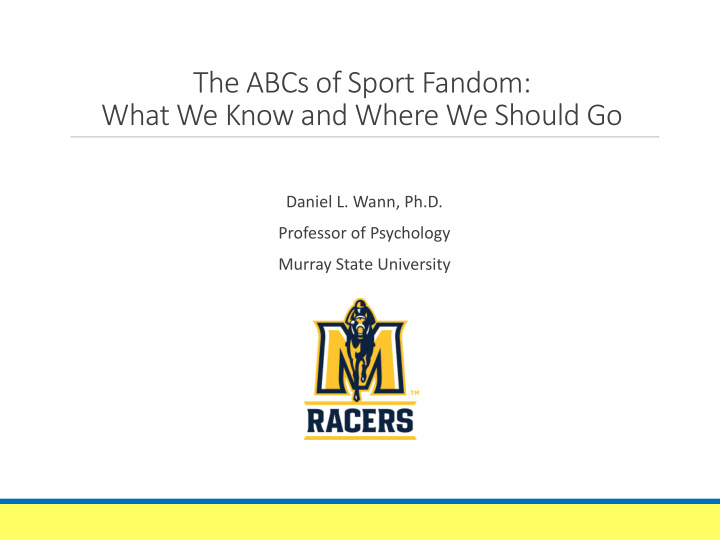 the abcs of sport fandom what we know and where we should