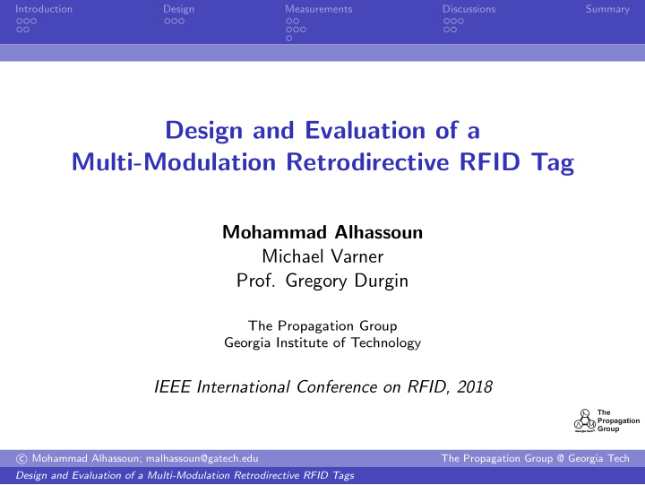 design and evaluation of a multi modulation