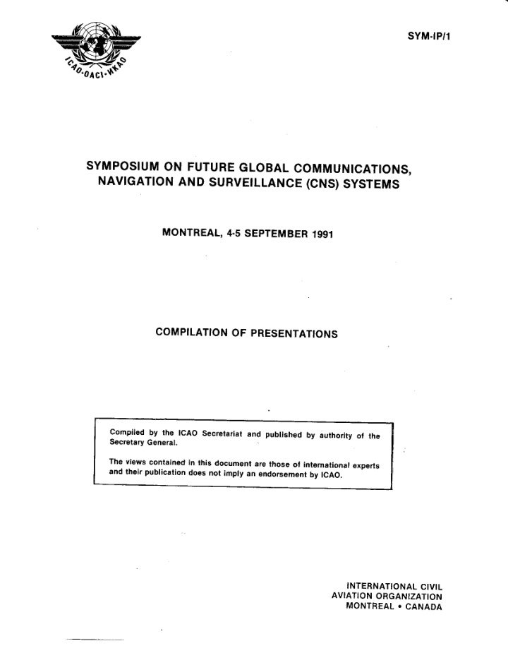 sym rp 1 symposium on future global communications