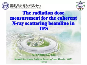 The  The radi  radiation  on do  dose  me  meas  asure  rement for the  for the cohe  ohere  rent