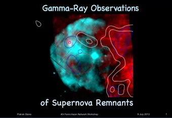 Gam  Gamma-  ma-Ra  Ray Ob  y Obse  servatio  ions ns   of  f Supernova Rem emnants   1