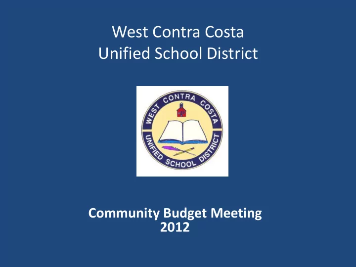 west contra costa