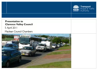 5 April 2011  5 April 2011  Maclean Council Chambers  Maclean Council Chambers  Agenda  Opening