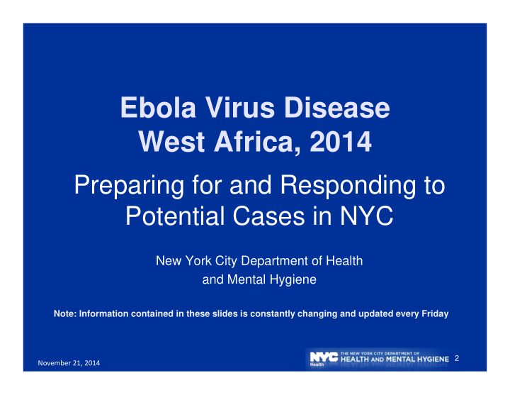ebola virus disease west africa 2014